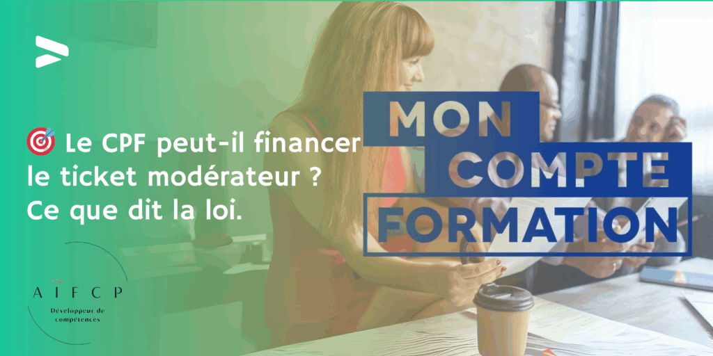 Femme suivant une formation CPF et ticket modérateur